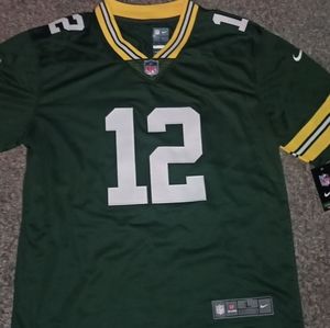 Brand New stitched on field Aaron Rodgers jersey